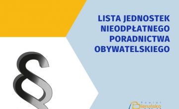 Lista jednostek nieodpłatnego poradnictwa obywatelskiego